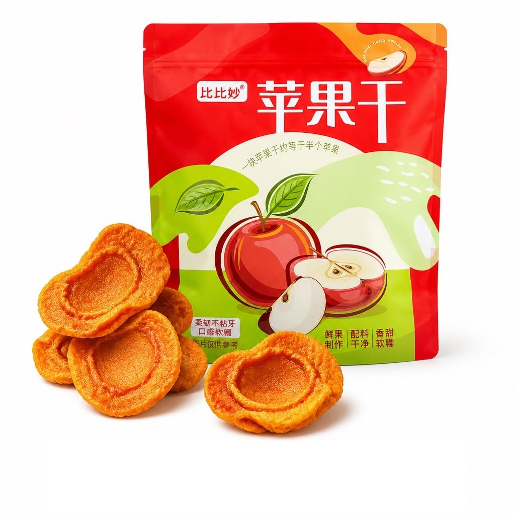 Premium 500g Getrockneter Apfelsnack | Originalgeschmack | Dick Und Zäh | Einzeln Verpackt | Natürlicher Fruchtgenuss For Alle Altersgruppen