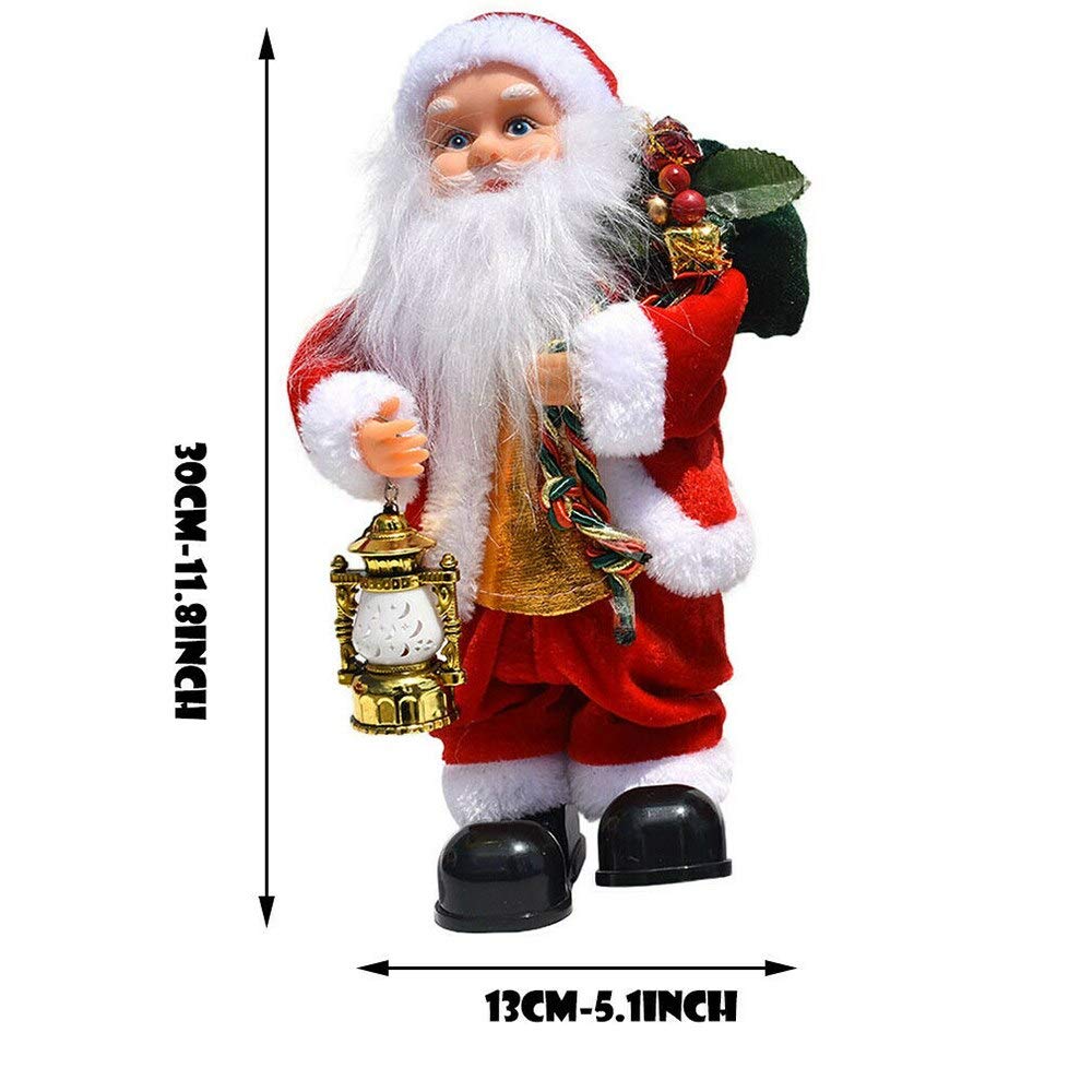 Amazon.co.jp: クリスマスデコレーション、音楽玩具サンタクロース人形
