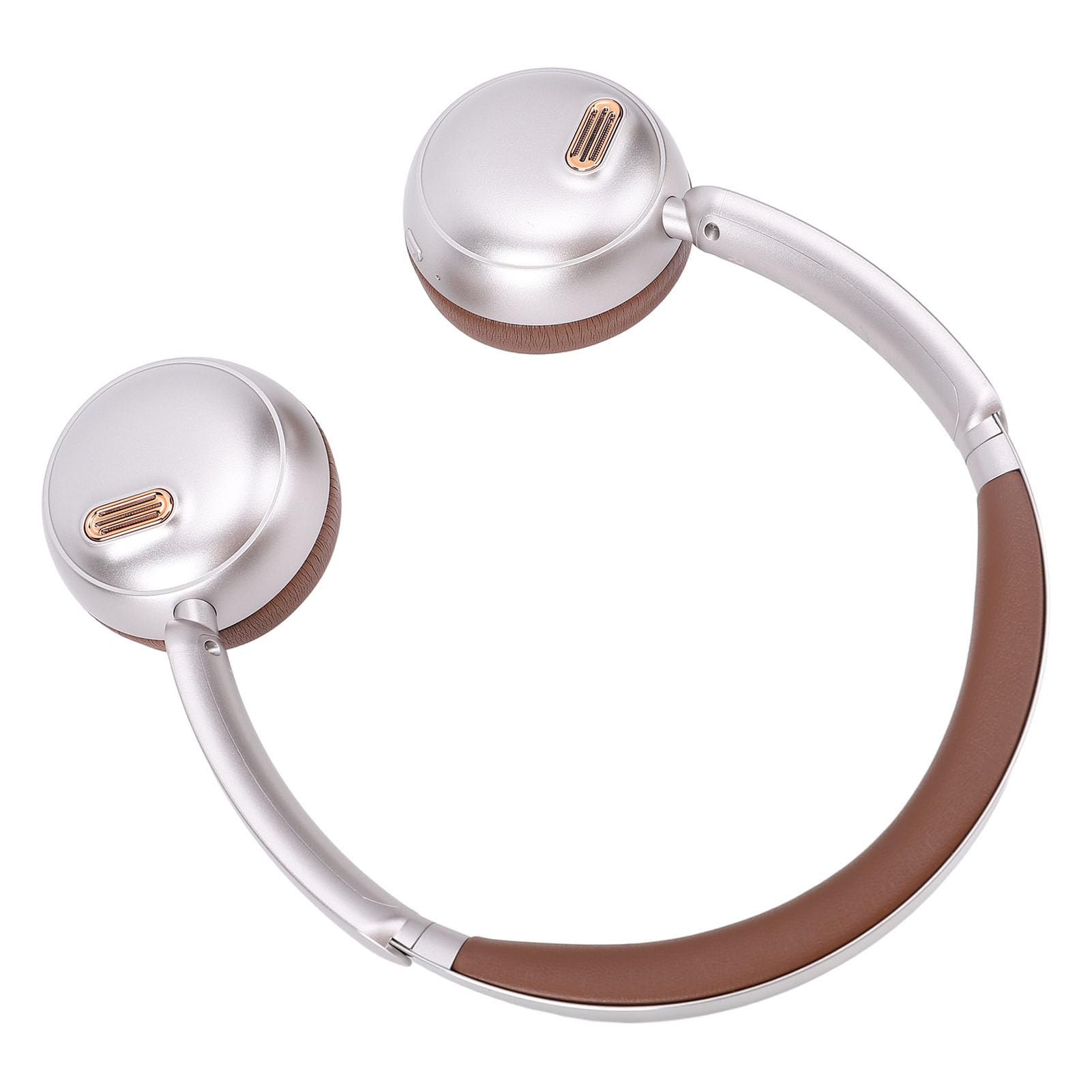 Auriculares Inalámbricos Bluetooth sobre la Oreja con Función de Cancelación de Ruido ANC para Viajes Cómodos y Uso Diario (Brown)