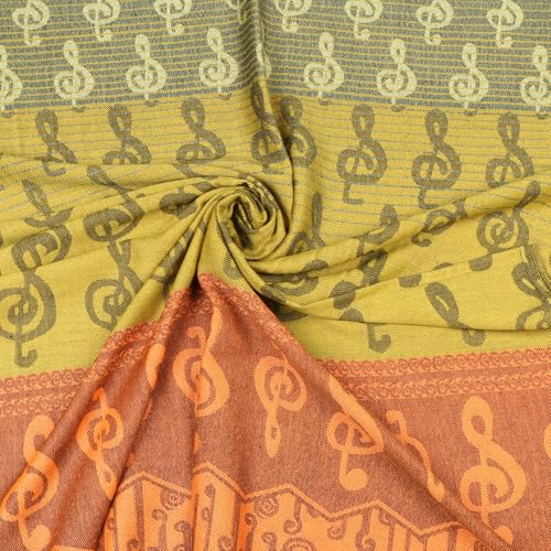 Women Pashmina Shawl Reversible Fashion Music Notes Wrap Scarf w/Fringes4