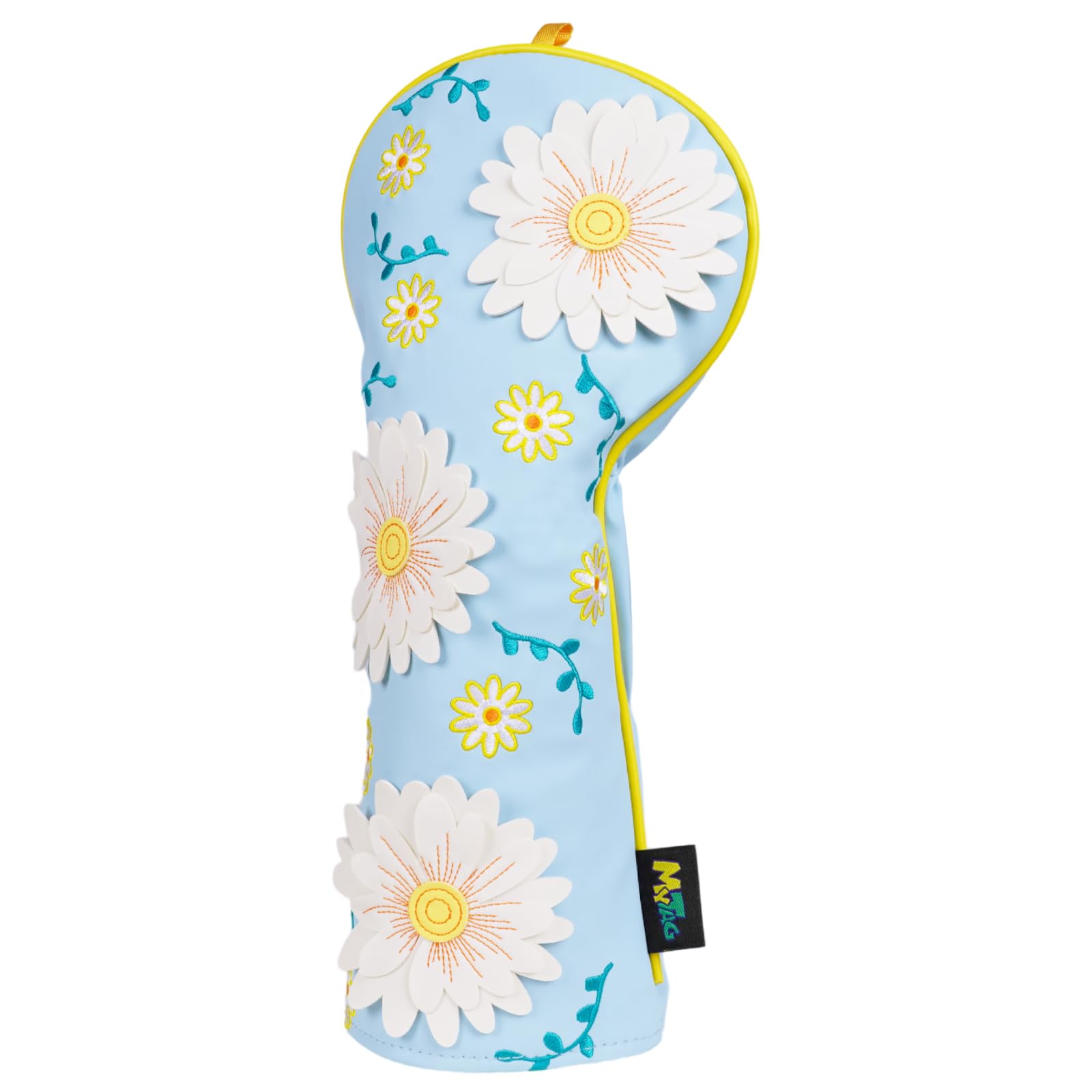 Daisy Driver Headcover for 460CC, 3D Patch & Embroidery Golf Head Cover