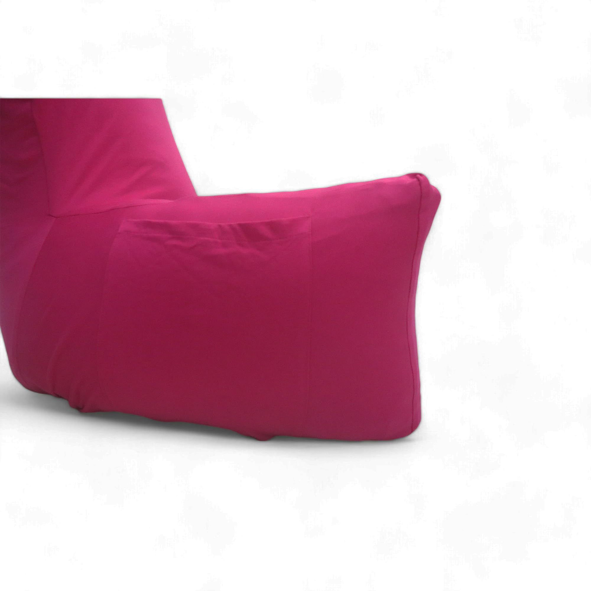 COOZLY BackRest Pillow | Reading Pillow | Bed Support Pillow with High Armrests |100% Cotton Jersey Removable Cover (Fuschia) 4