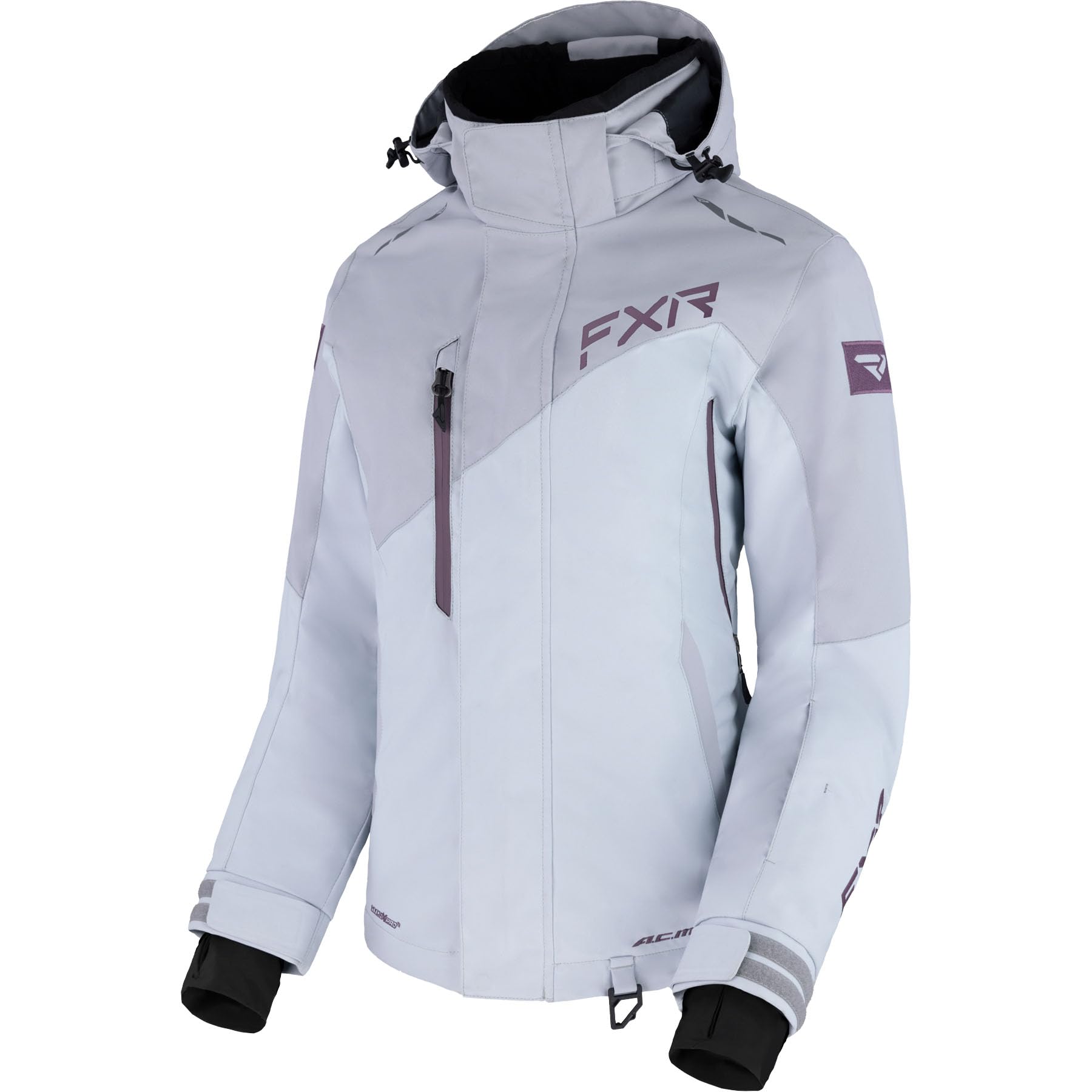 FXR Women's Edge Jacket 2025 (Gray/Muted Grape - 8)