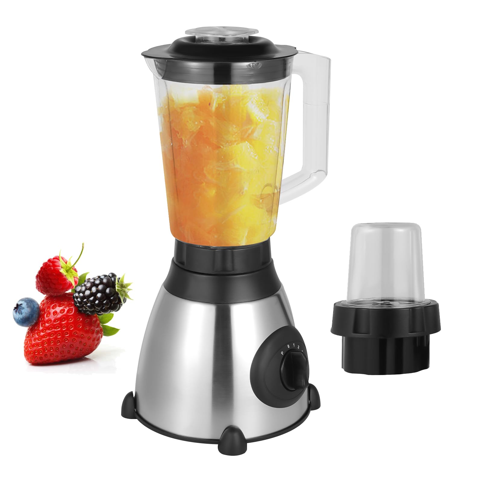 Portable Blender for Shakes and Smoothies 54 Oz Countertop 800W Smoothies Maker with 5 Speeds To-Go Lids Grinder