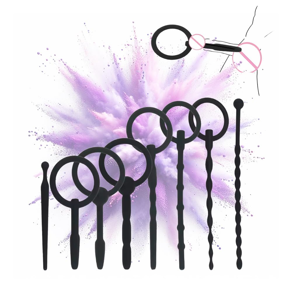8 Piece Set Maschio Silicone Penis Rod Ostruzione Uretrale Cock Espansione Spina di Stimolazione Masturbazione Giocattolo Del Sesso pene stimolatore catetere uretra stimolazione sex
