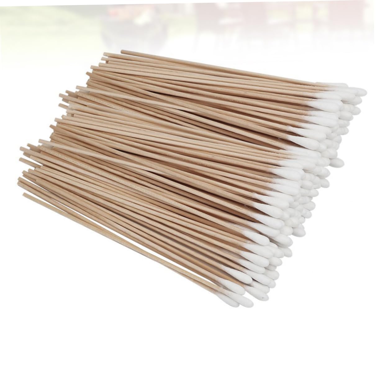 SOESFOUFU 500pcs 15cm Long Sticks Wooden Handle Large Swabs Multi-purpose for Home Store