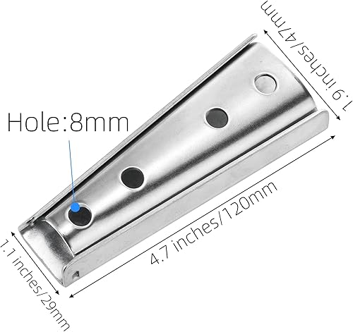 Miniatura 2 de Coloch 8 juegos de hebillas de sofá, cierres de metal para sofá, resistentes e interseccionales, soporte de conector de muebles, pernos diagonales,