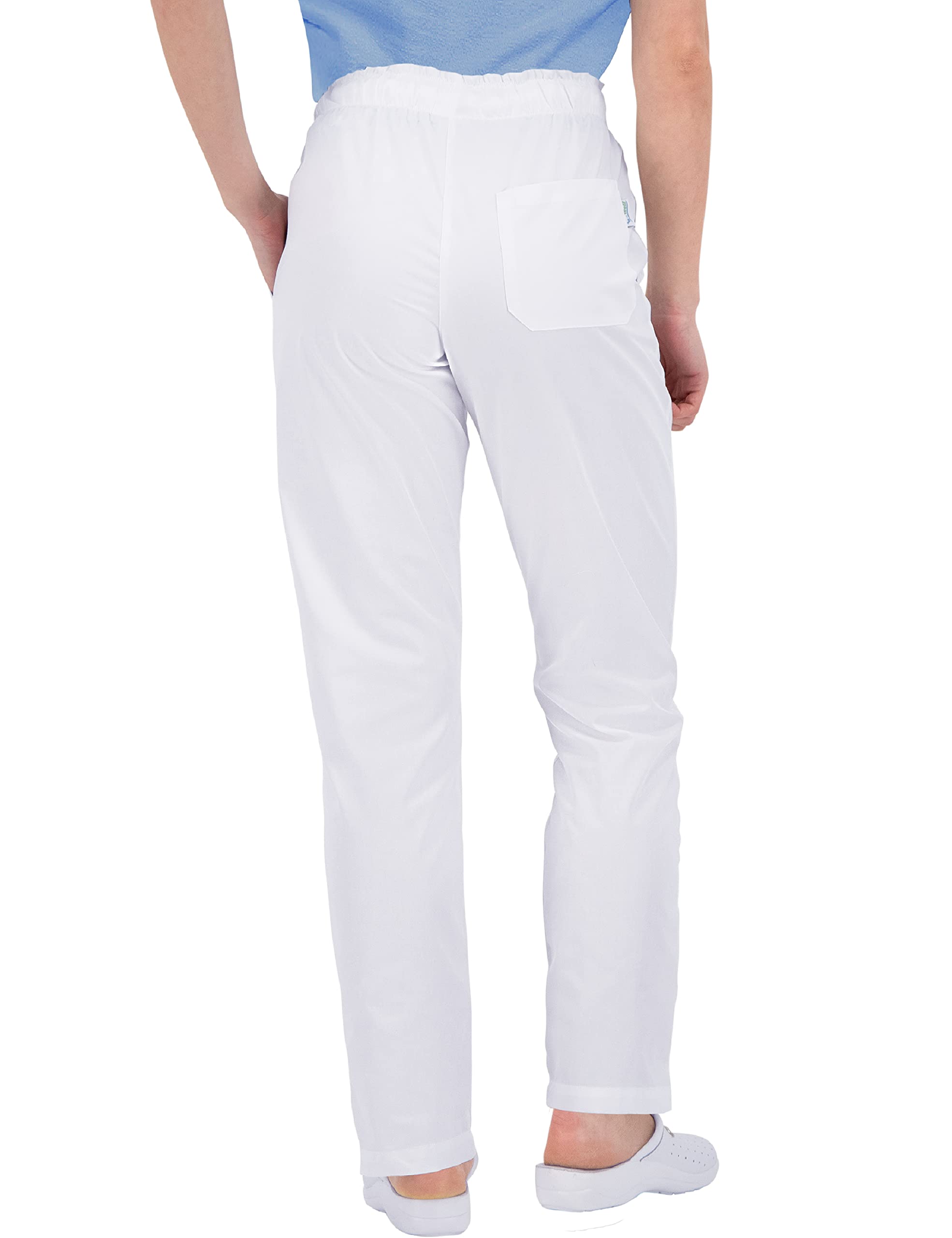B-well ALESSI Pantalón Sanitario Mujer Cintura Elástica 3 Bolsillos