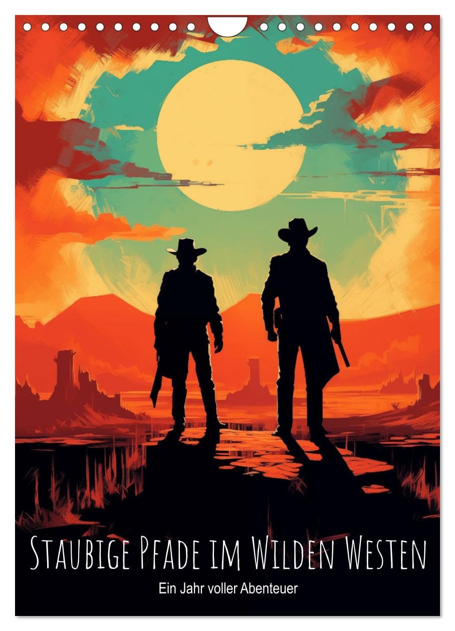 Dusty trails in the Wild West: a year full of adventure UK-Version (Wall Calendar 2026 DIN A4 Portrait), CALVENDO 12 Month Wall Calendar — image 1