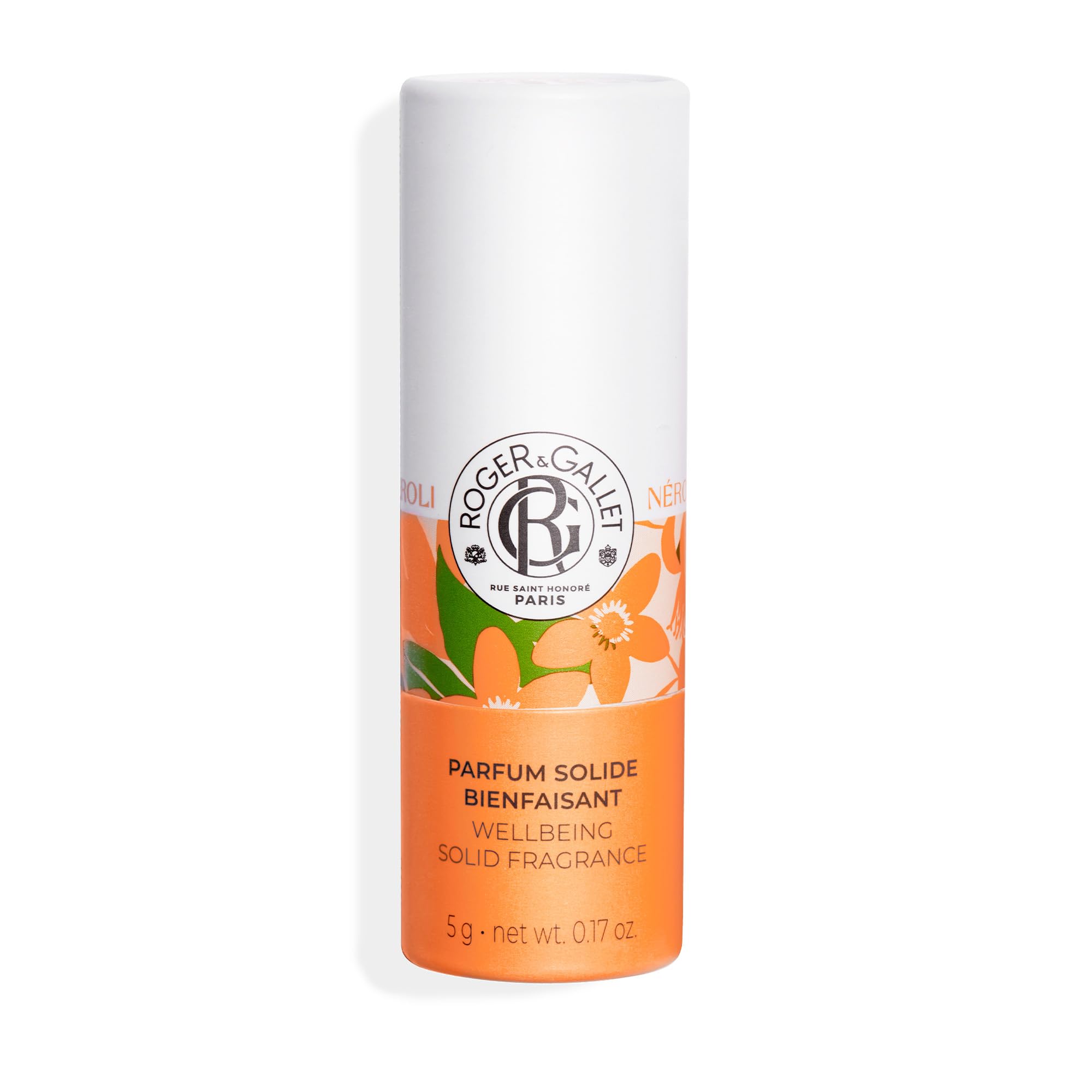 Roger&Gallet - Neroli - Profumo solido di benessere - Neroli, Fiore d'Arancio, Immortelle - 5g