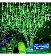 Halloween Lights Outdoor, Kwaiffeo 24 Tubes Meteor Shower Lights(Equivalent to 3 Sets of 8-Tube)f...