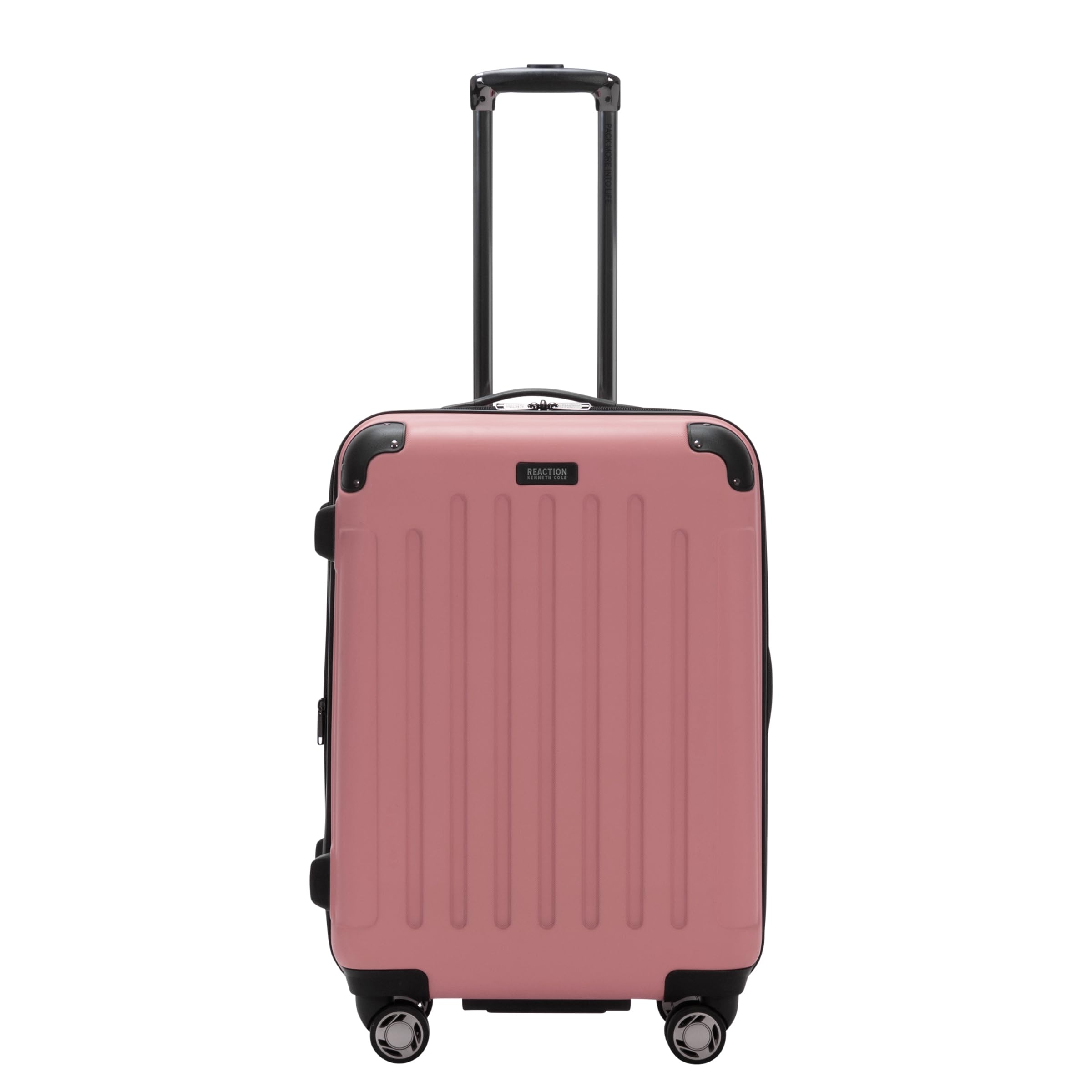 Kenneth Cole REACTION Renegade Luggage Expandable 8-Wheel Spinner Lightweight Hardside Suitcase, Peony, 24-Inch Checked