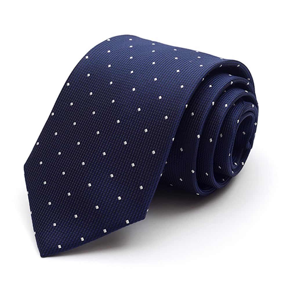 Fashion 3.5'' Ties for Men Business Wedding Necktie 9CM Checkered Striped Plaid Polka Dot Neck Tie Gift Box