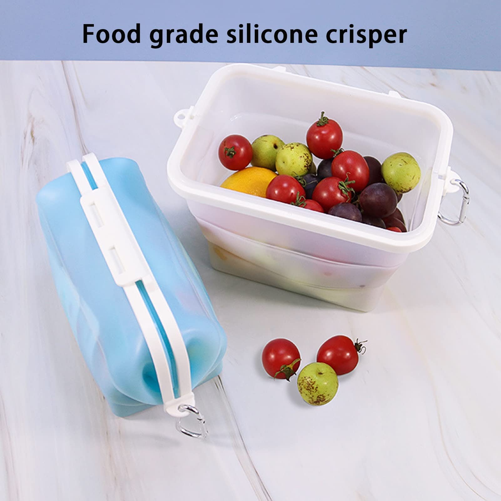 Bolsa de almacenamiento de alimentos reutilizable Grueso de la bolsa de mantenimiento de fresco hermético Organizador de congelador a prueba de fugas Aproductos de silicona Baggies for niños Sandwich