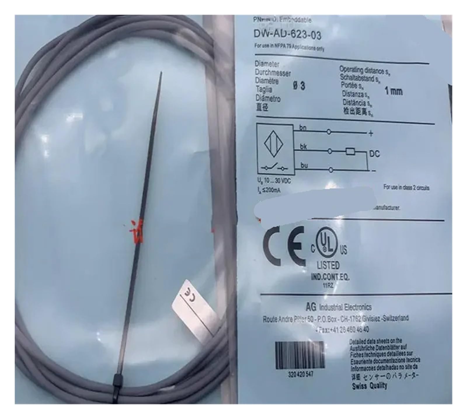 XDDQWSWA 2pcs proximity switch DW-AD-623-03 DW-AD-624-03 DW-AD-623-M12-126 DW-AD-613-M18 DW-AD-614-M18 DW-AD-602-M(DW-AD-602-M)