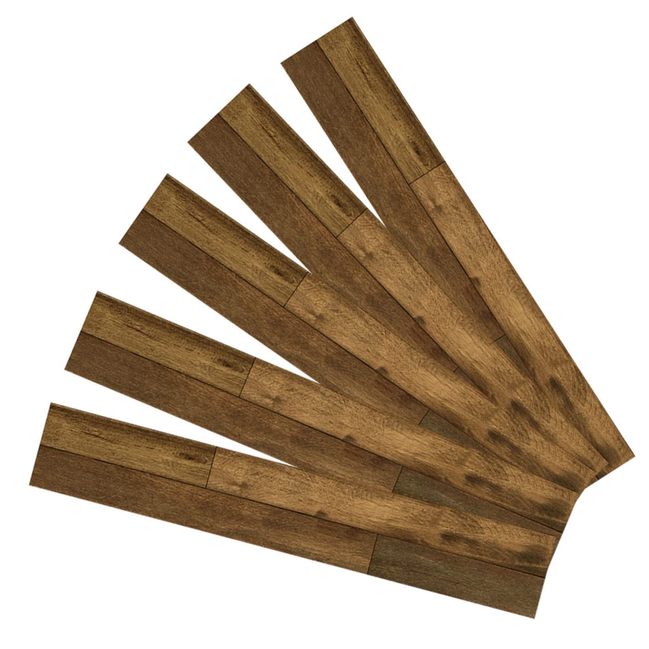 Didiseaon Adesivi per Pavimenti 5 Pezzi in Pvc Effetto Venatura Legno Autoadesivi e Protettivi, Facili da Staccare e Incollare per Decorazione Casa e Studio