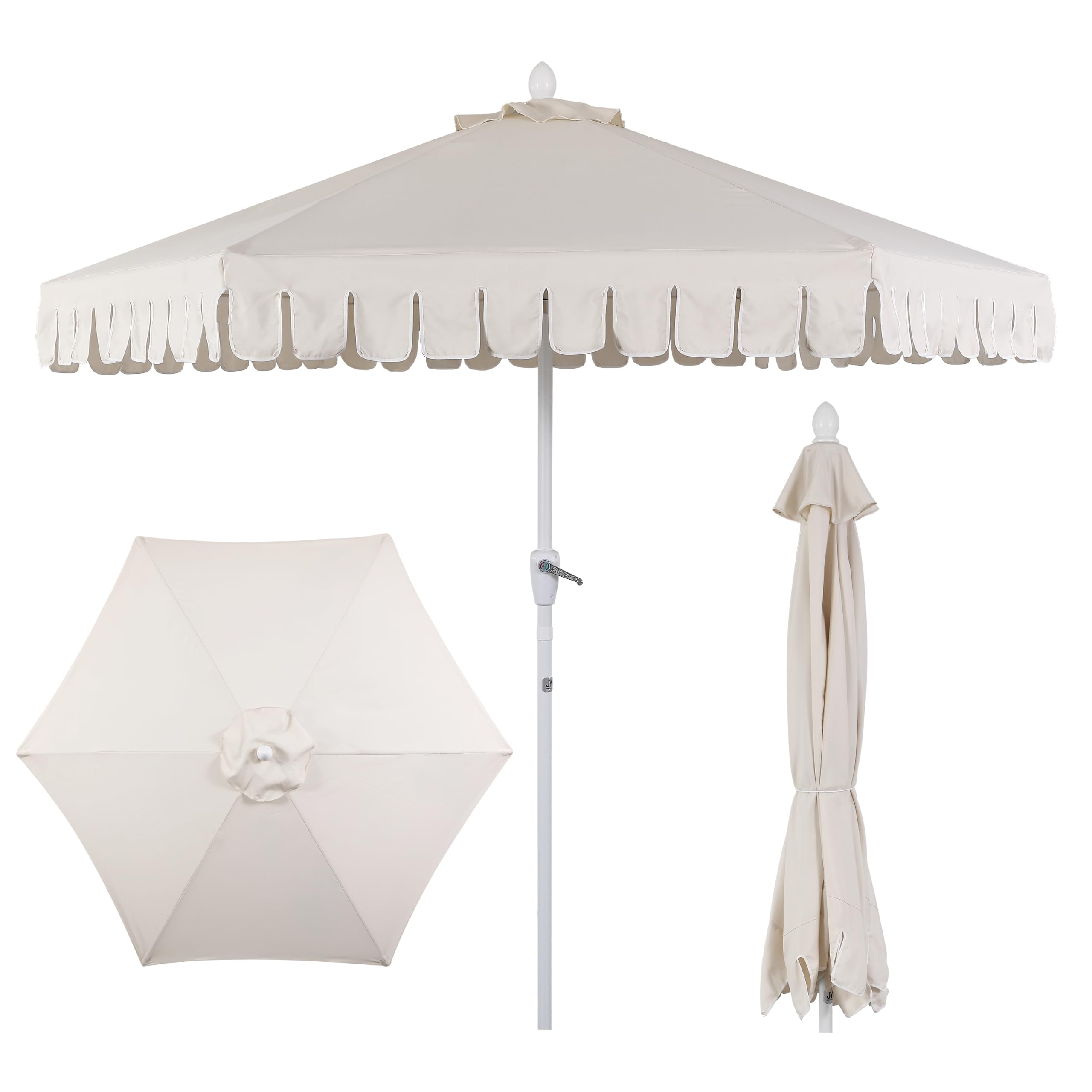 Photo 1 of JONATHAN Y Dexter 8.5 ft Hexagon Market Umbrella