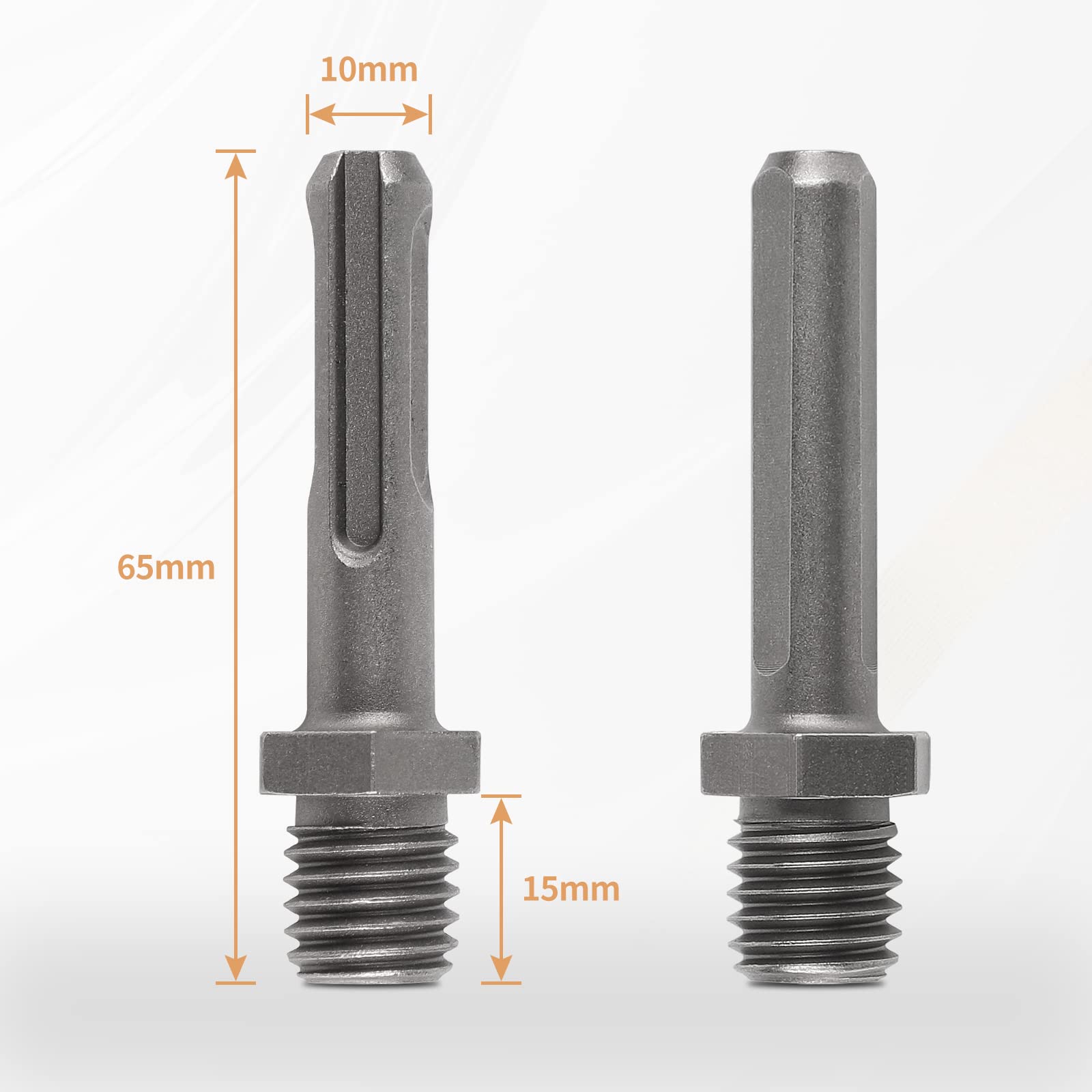 cprosp 2x M14 Adattatore per Trapano Diamantato, SDS Plus e Triangle Esagonali