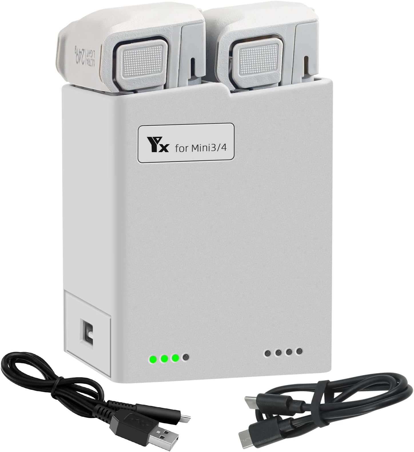 Battery Charging Hub for DJI Mini 3 Pro, Mini 3 Drone, Charge Two Batteries in Sequence