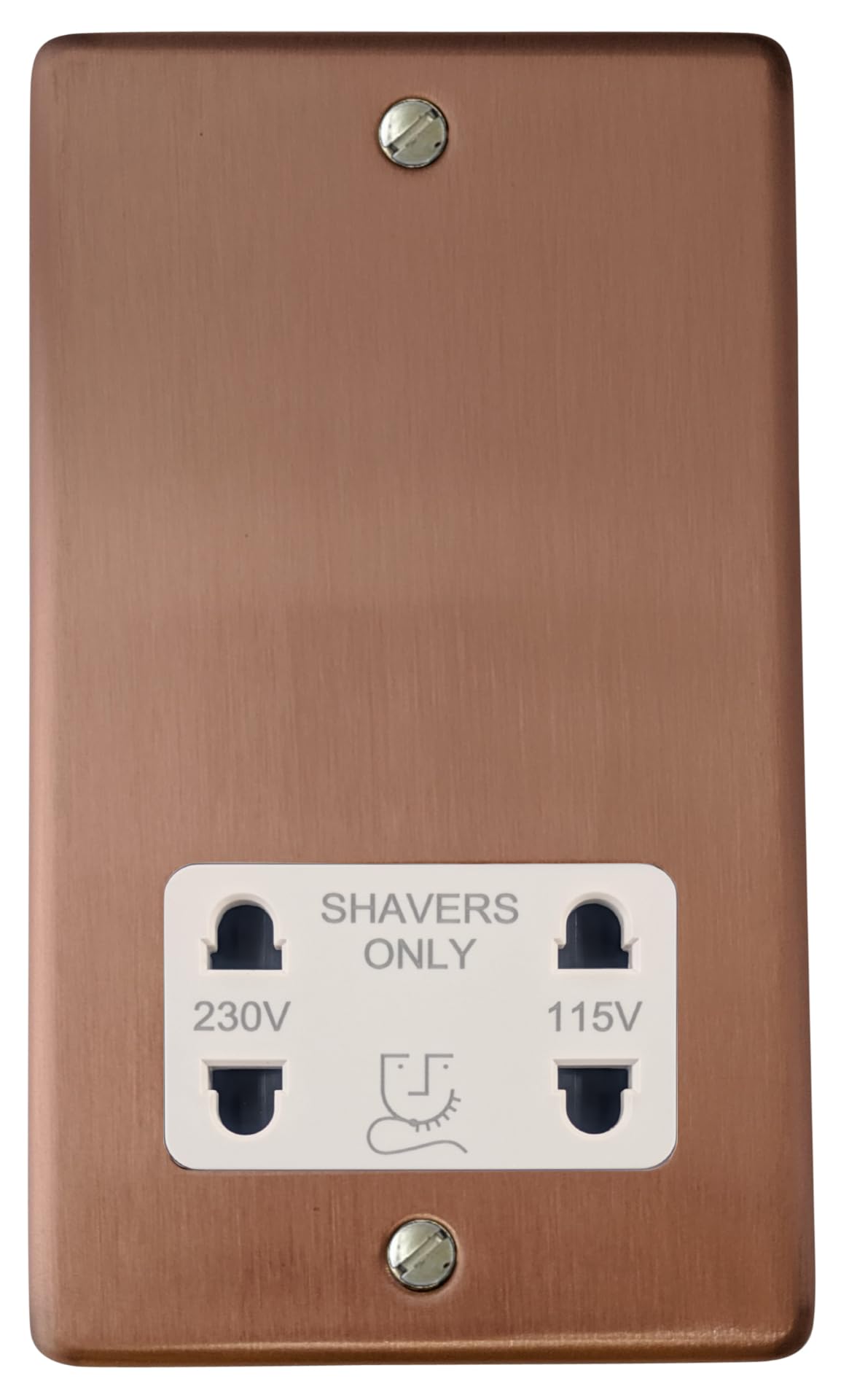 G&H Brassware Gold/White Rose Shaver Socket ( Insert) - Crg30w