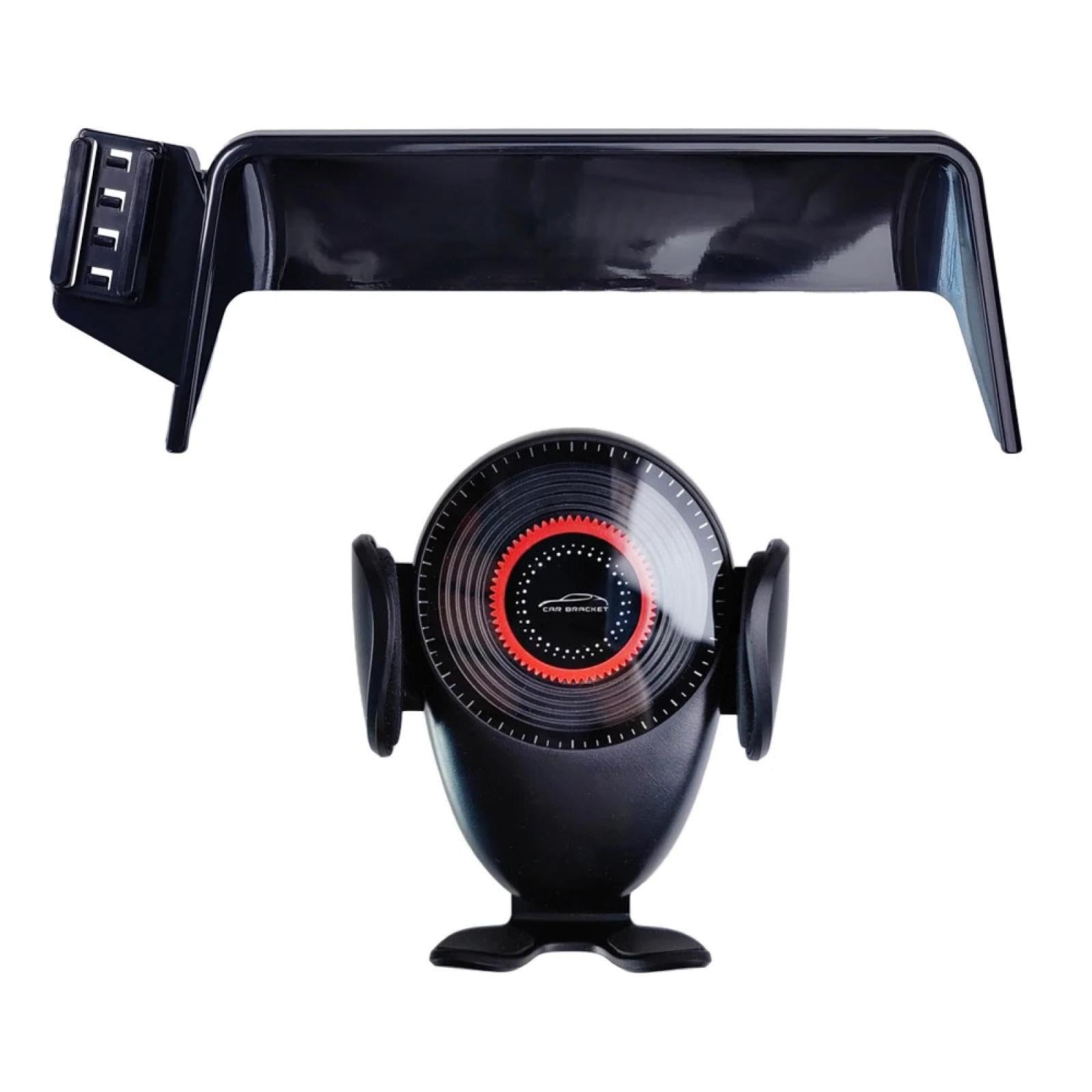 Soporte Movil Coche para Nissan Juke 2019-2023, Soporte para teléfono de Coche, Base Fija para teléfono móvil (Base y Soporte 2)