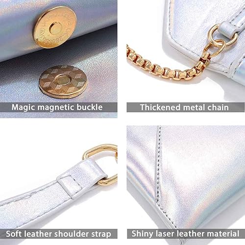 Miniatura 3 de Yokawe Bolsos de mano para mujer, bolsos de noche tipo sobre, bolsa cruzada, bolsa nocturna, fiesta, baile de graduación, bolsas de hombro