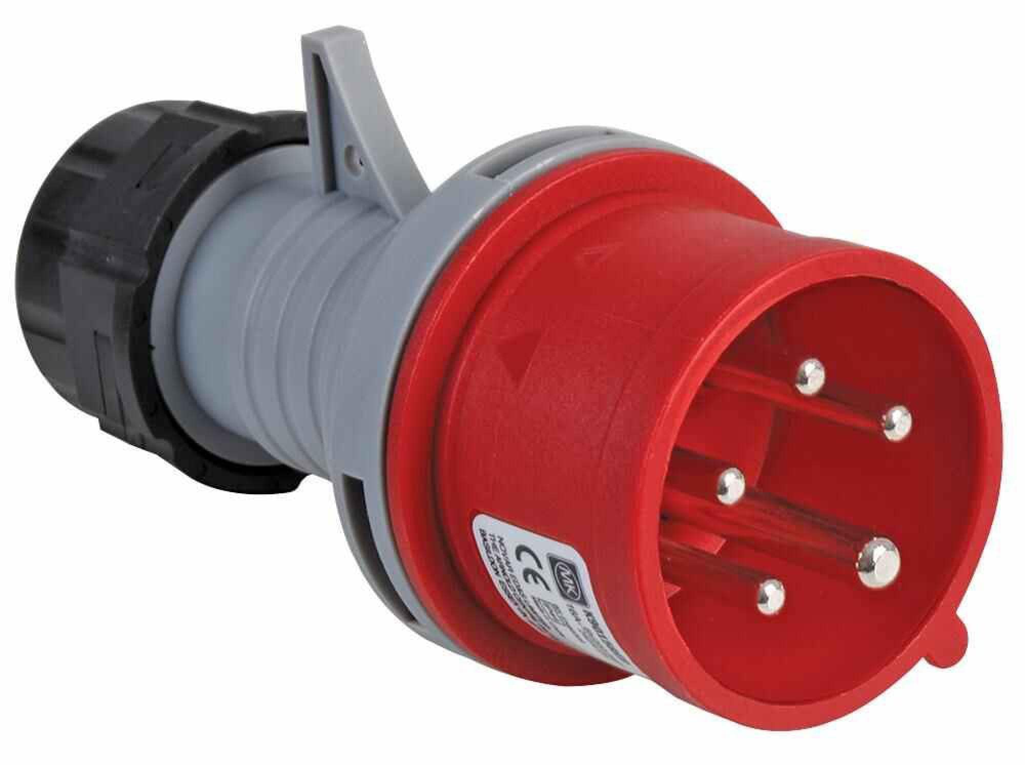 Mk Red Commando K9015 16A 3P+N+E 380-415V Plug (Ip44)
