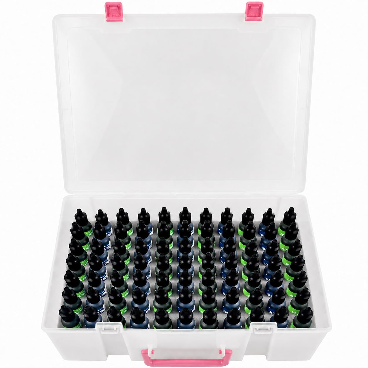Organizador de tintas de alcohol anticaídas con espuma protectora para 77 botes de pintura 2
