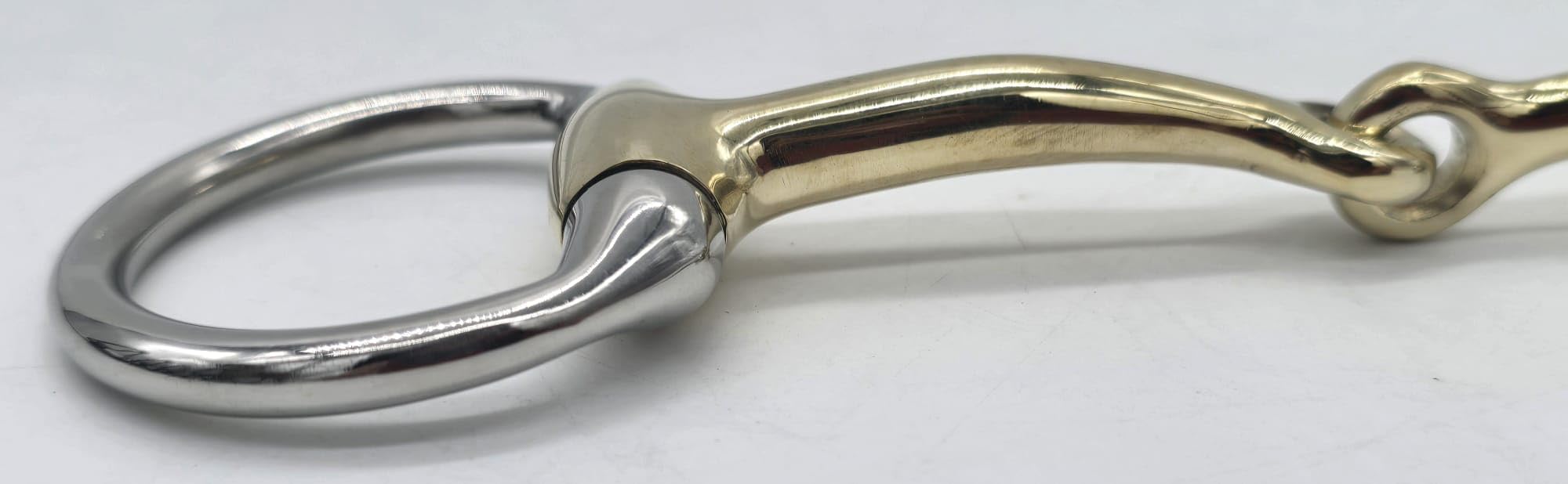 Tysons Breeches Wassertrense D Ring Gebiss German Silver 9,5 10,5 11,5 Super Zart und FEIN verarbeite einfach gebrochen (10,5 cm)
