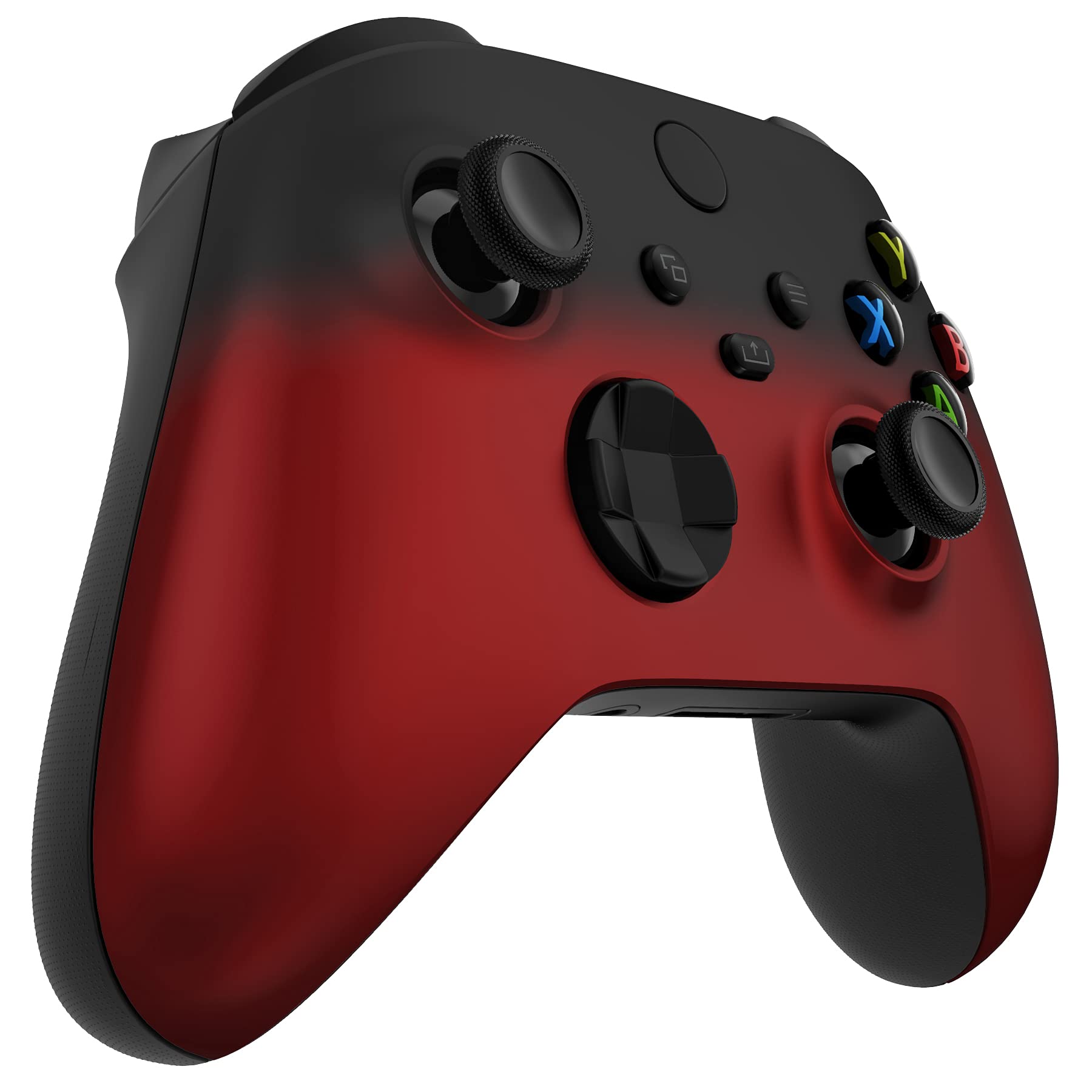 eXtremeRate Replacement Shell for Xbox Series X & S Controller - Personalized Upgrade - Shadow Red Soft Touch Grip Custom Cover Case Faceplate for Xbox Core Controller [Controller NOT Included] - 5