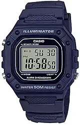 Relógio de Pulso Masculino Casio Digital Azul Standard W218H2AVDF