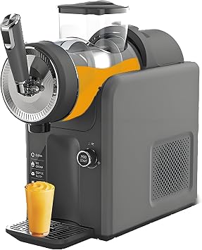 Slushie Machine for Home 15-30 Minutes Fro-zen Drink Maker No Ice Needed, 360 Mixing,Ice Cream & Smoothie Machine Auto-Clean, Make Slush, Milkshakes,Grey