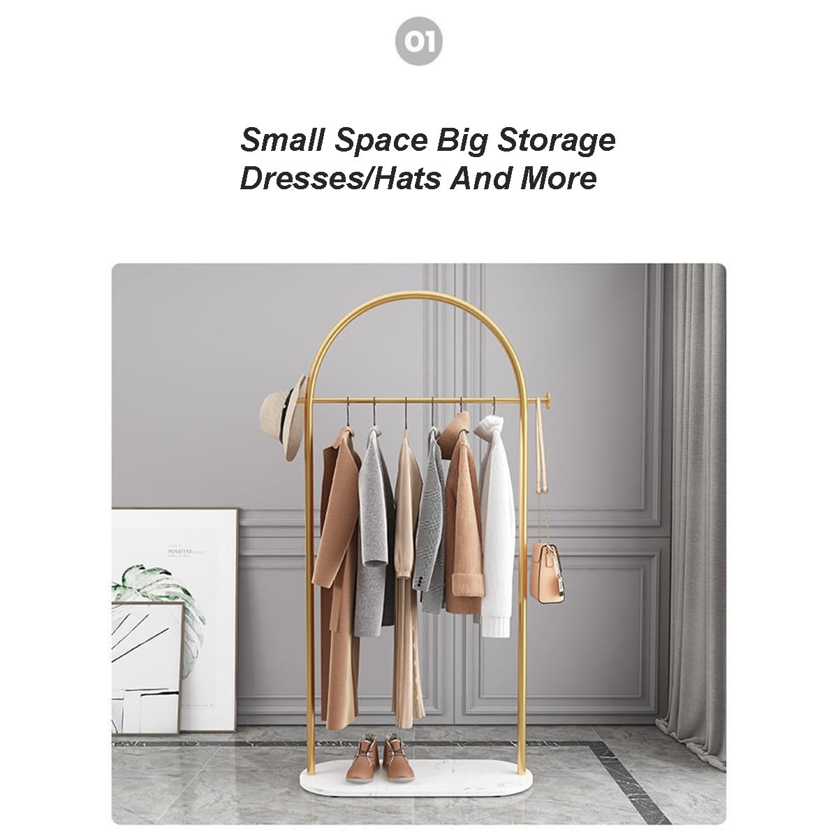 Clothes Display Stand YheenLf Metal Coat Stand, L- Shape