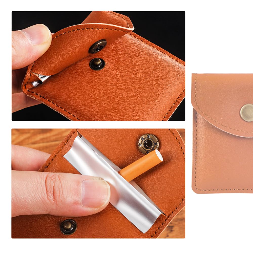 小物 LEATHER PORTABLE ASHTRAY Amazon.com: Portable Pocket Leather Ashtray Pouch Fireproof Smell