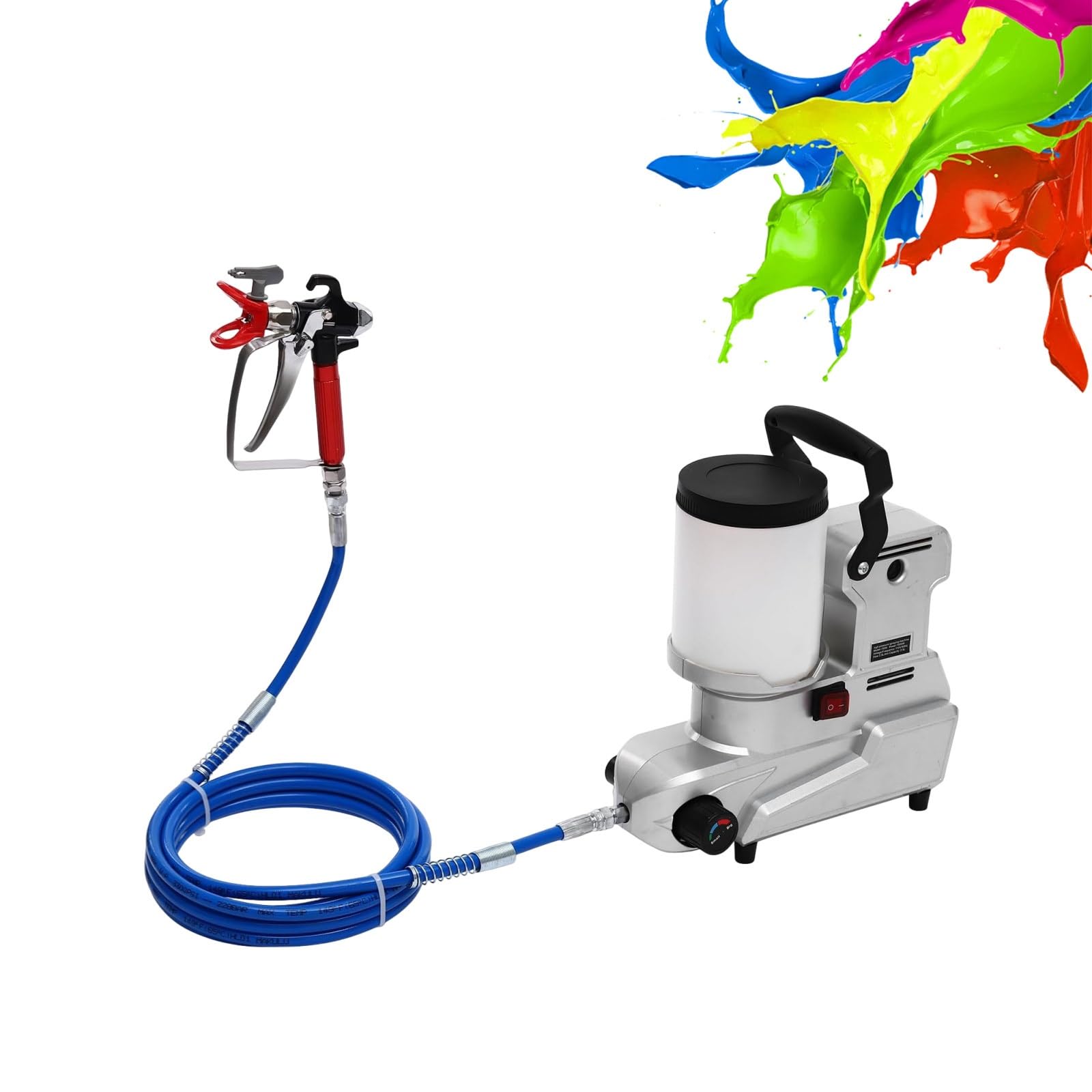 Pulverizador De Pintura Airless Electrico,Rociador Airless Portátil, para Proyectos DIY, Pintura a Base De Agua, Látex, Emulsión Y Reformas del Hogar