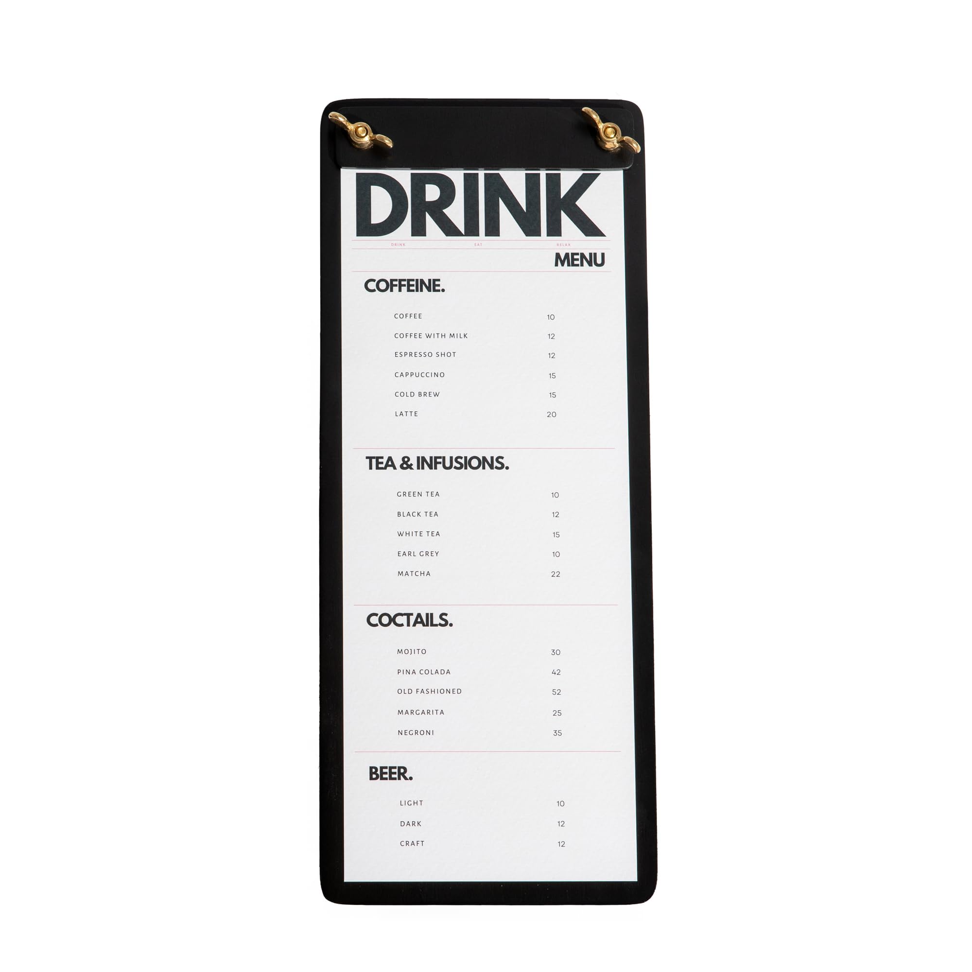 Wood Menu Holder for Restaurant – Custom Plywood Menu Board - Wooden Menu Display with Logo Engraving