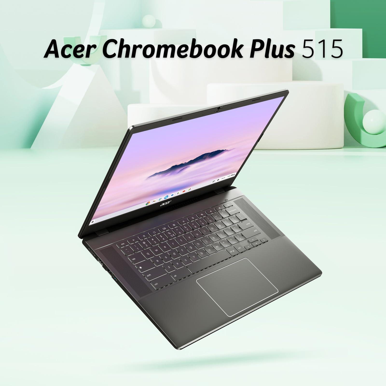 Acer Chromebook Plus 515 CB515-2H-38J3, Notebook con IA Google, PC Portatile, Processore Intel Core i3-1215U, Ram 8 GB DDR5, 256 GB PCIe SSD, Display 15.6" FHD IPS, Scheda Grafica Intel UHD, ChromeOS