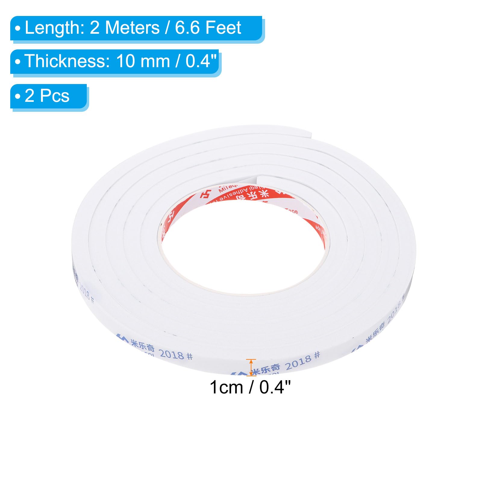 PATIKIL 2m/6.6ft Sealing Foam Tape - Image 2
