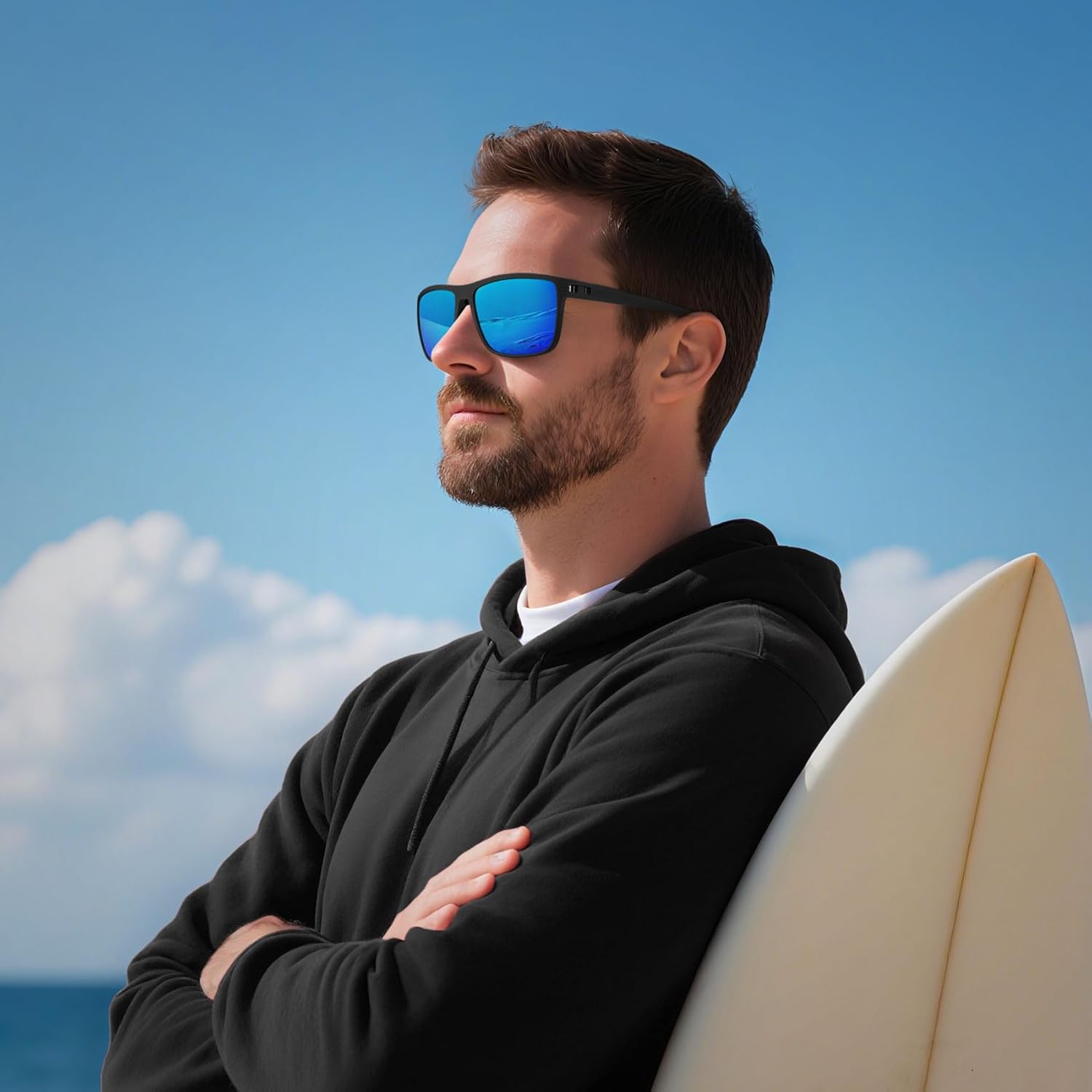 STORYCOAST Polarized Sunglasses for Men Women Classic Square Sports Fishing Running Golf Sun Glasses UV Protection - Image 2