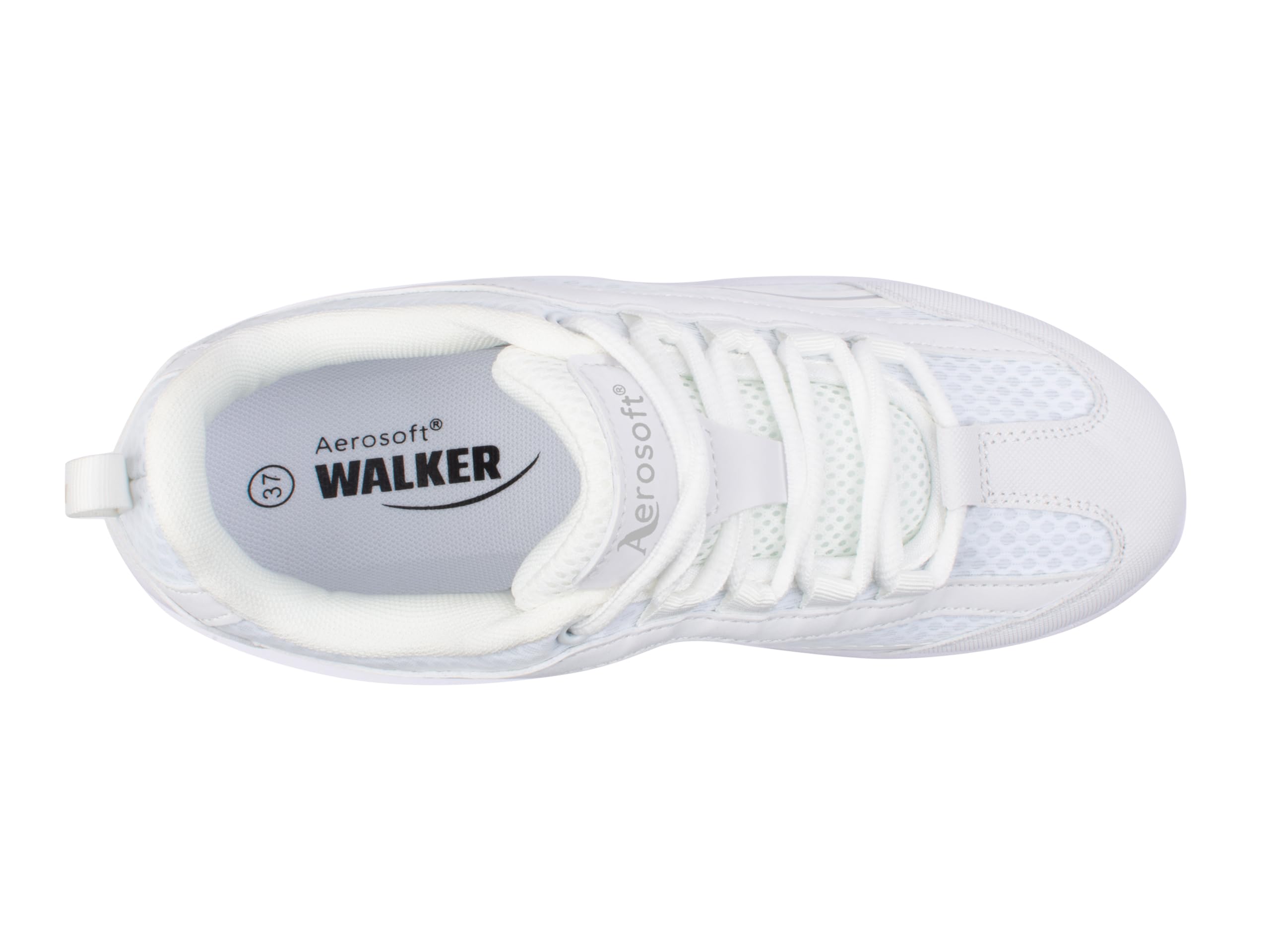 Aerosoft Walker Bequemschuhe Damen Herren mit Abrollsohle, Gesundheitsschuh, extra leicht und gelenkschonend, Schnürschuh mit Wechselfußbett