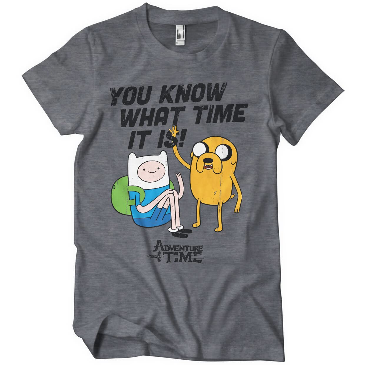 Adventure Time Officially Licensed It's Mens T-Shirt (Dark-Heather), XX-Large