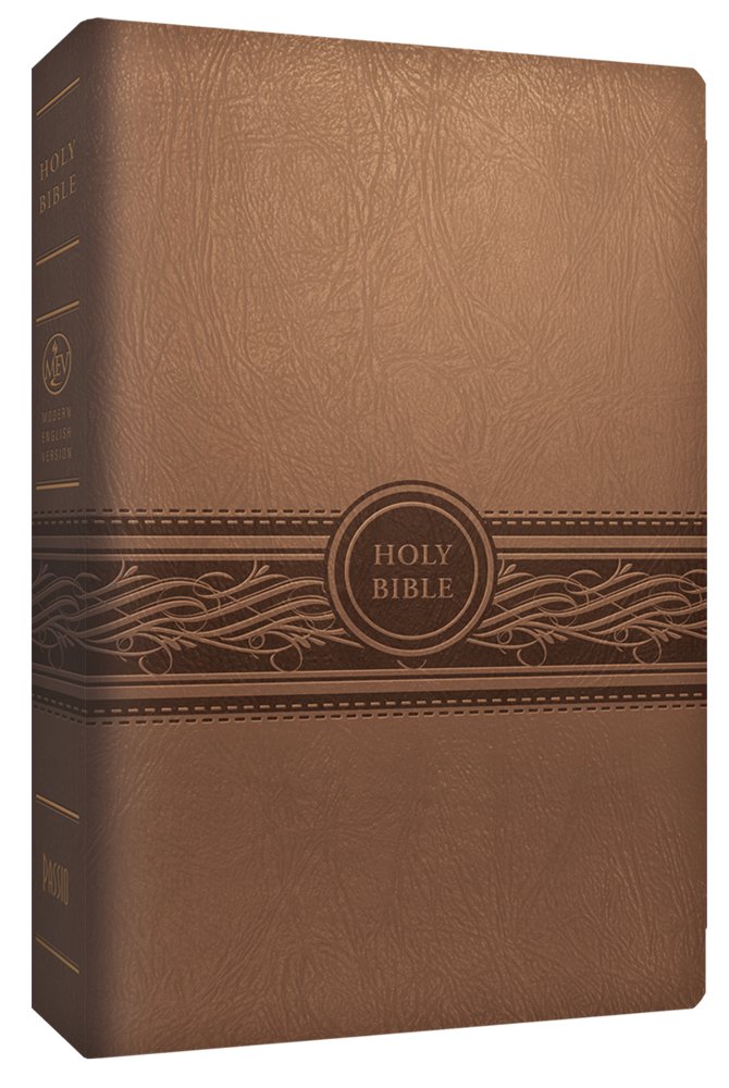 MEV Bible Personal Size Large Print Tan: Modern English Version Imitation Leather – Large Print, May 19, 2015