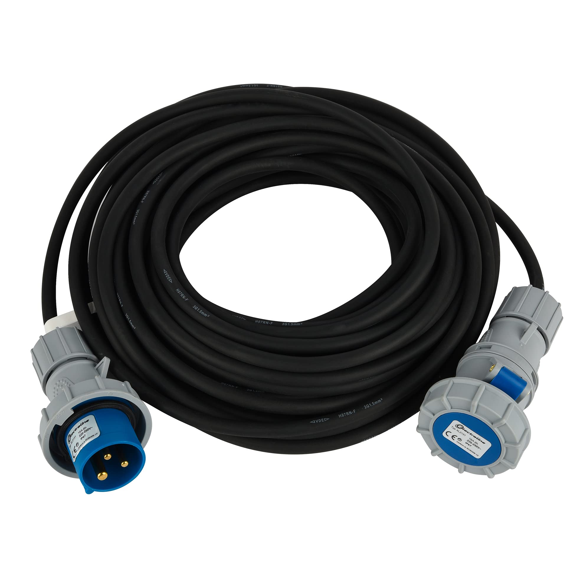 Blinky 3556010 Prolunghe Industriali Spina/Presa IP67-220, Blu