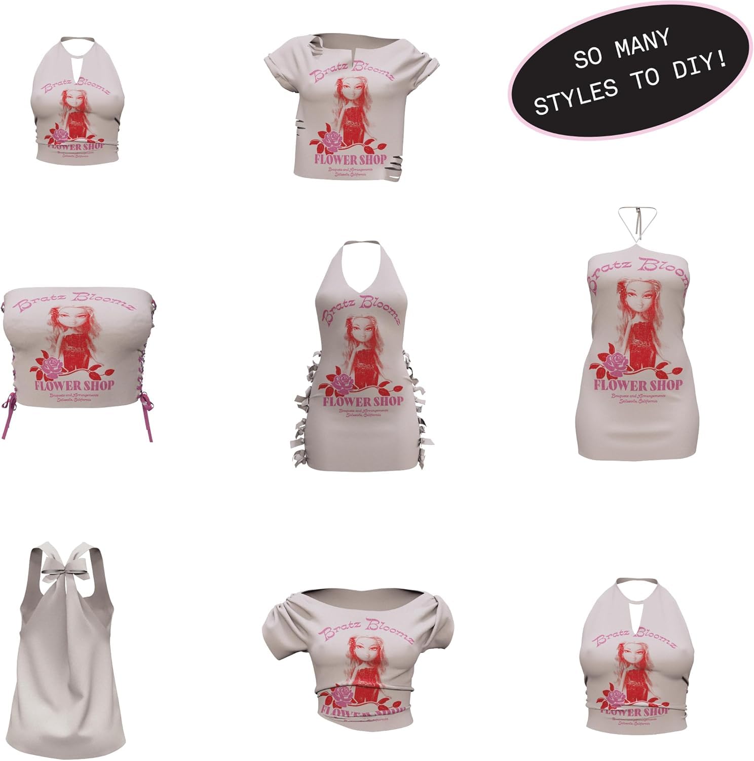 Bratz Stylin' Yasmin - Bambola Fashion con Maglietta Personalizzabile, Dotata di Accessori, Giocattoli Carini per Ragazze