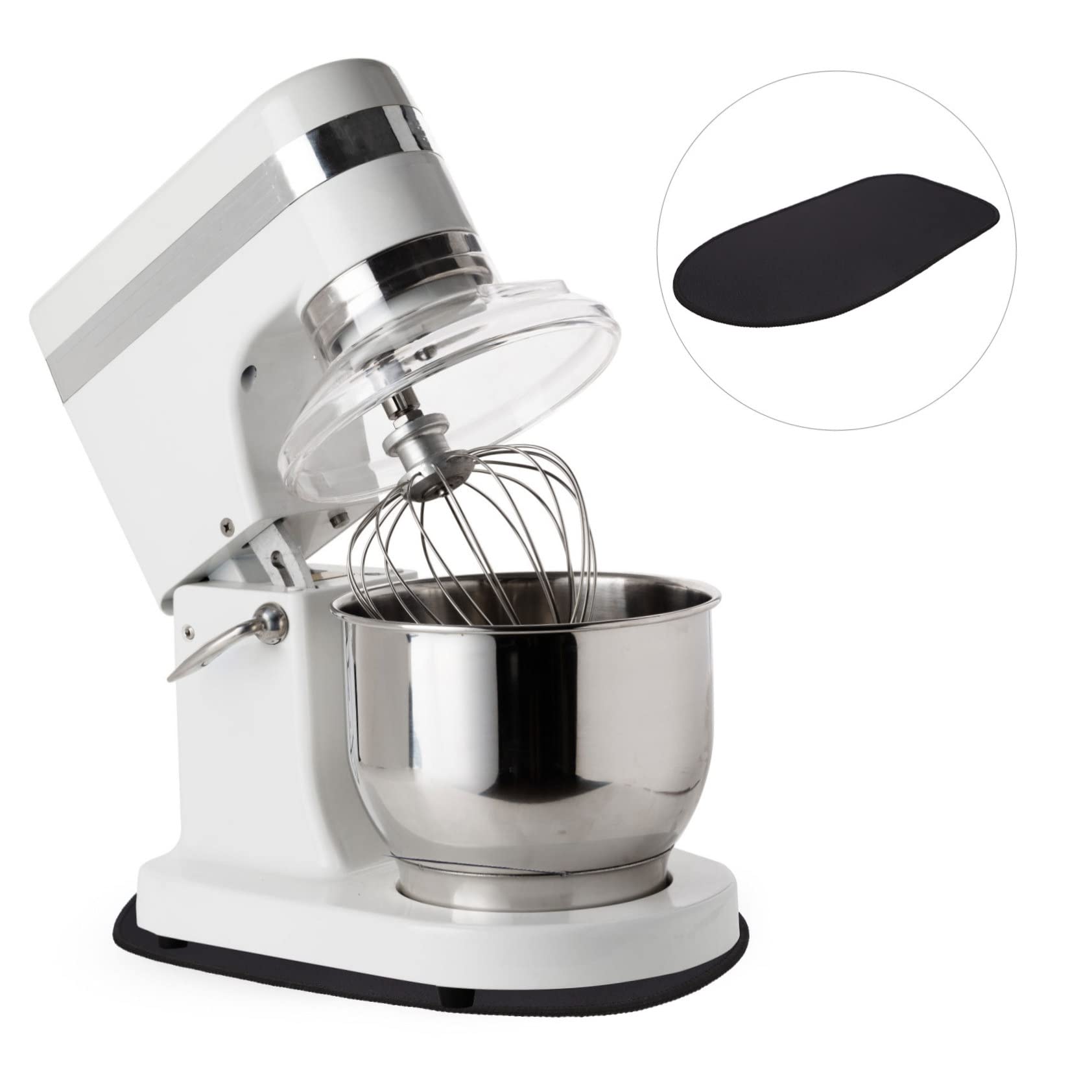 Didiseaon Tapis Antidérapant Caoutchouc Pour Mélangeur Sur Socle Tapis Coulissant Flexible Pour Cuisine Accessoire Pratique Pour Mixer Stable