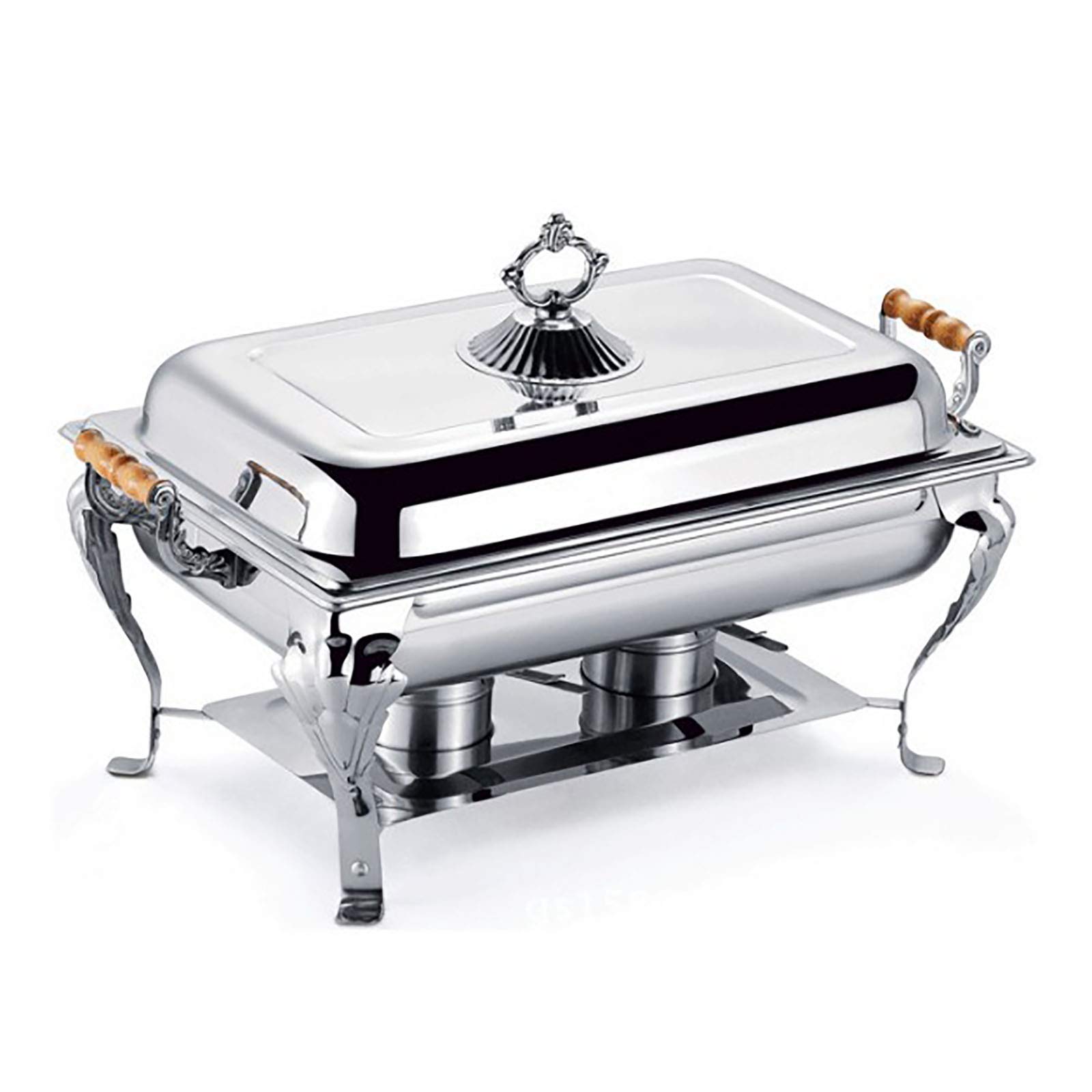 Recipiente de acero inoxidable para buffet con tapa, calentador de buffet, calentador de alimentos Chafing Dish, placa calentadora, recipiente para catering buffet