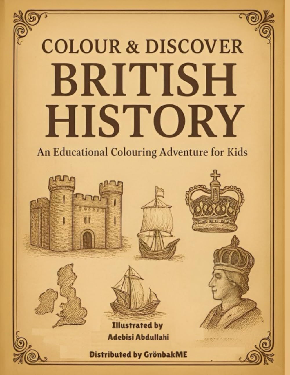 Colour & Discover: British History: An educational colouring adventure for kids