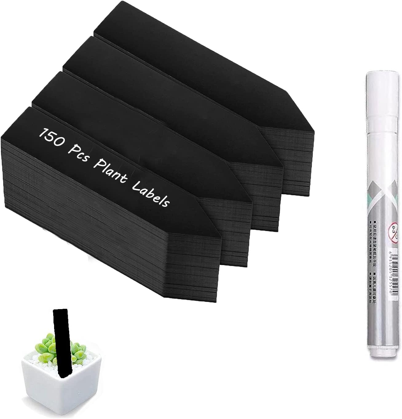 Plastic Plant Labels, 150Pcs Plant Tags Garden Plant Labels Plant Labels for Garden Seed Potted