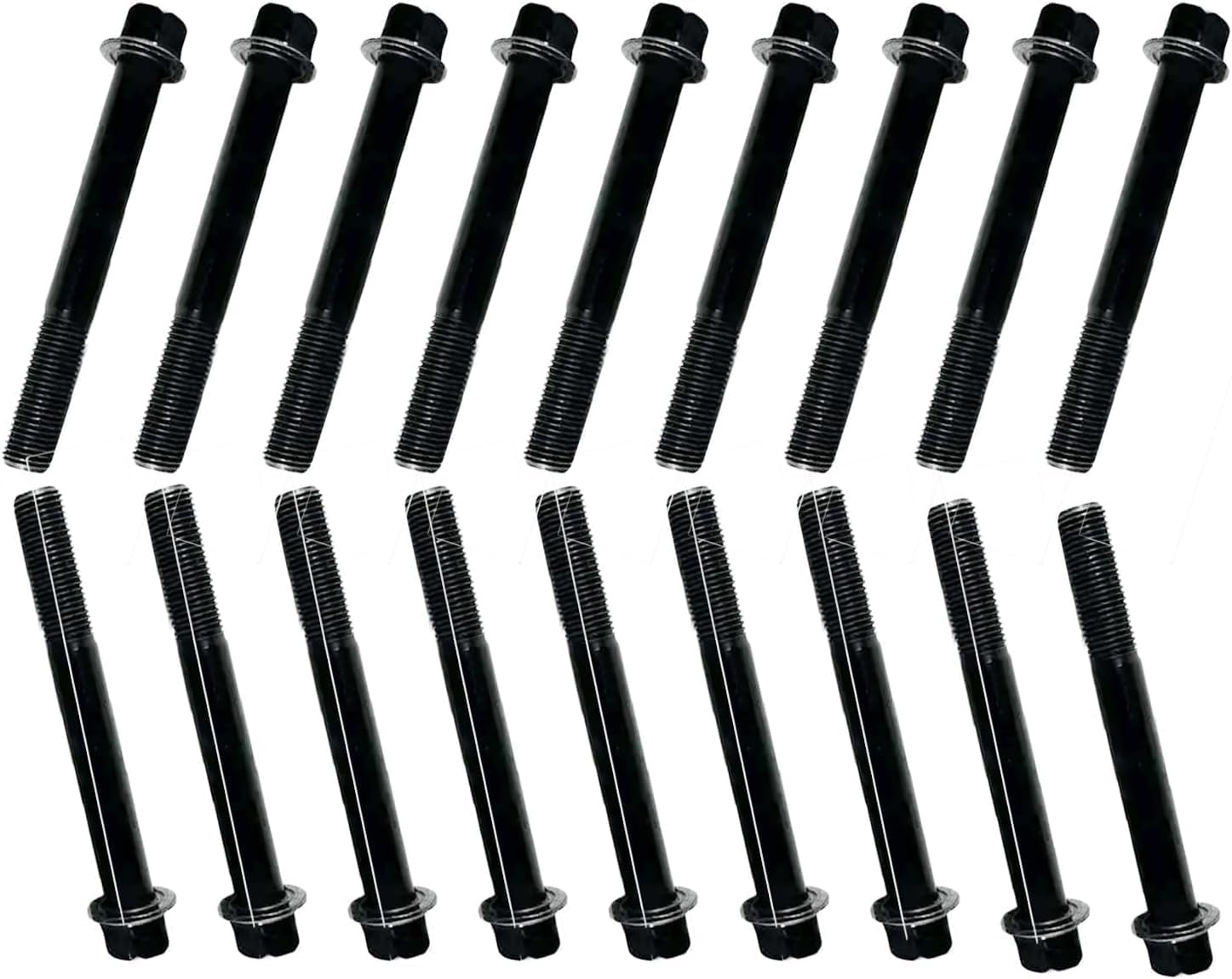 14-pcs Cylinder Head Bolt 111136500 111136490 111136480 Compatible with Shibaura N844 Engine