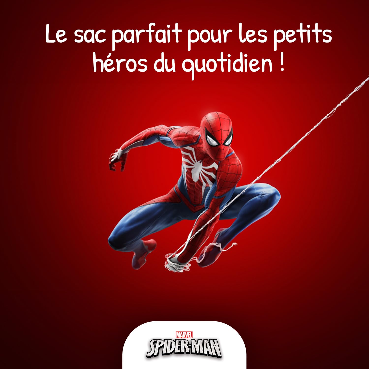 Bagtrotter SpiderMan - Cartable à roulettes 38 cm - Rouge/Noir - Garçon - 2 compartiments